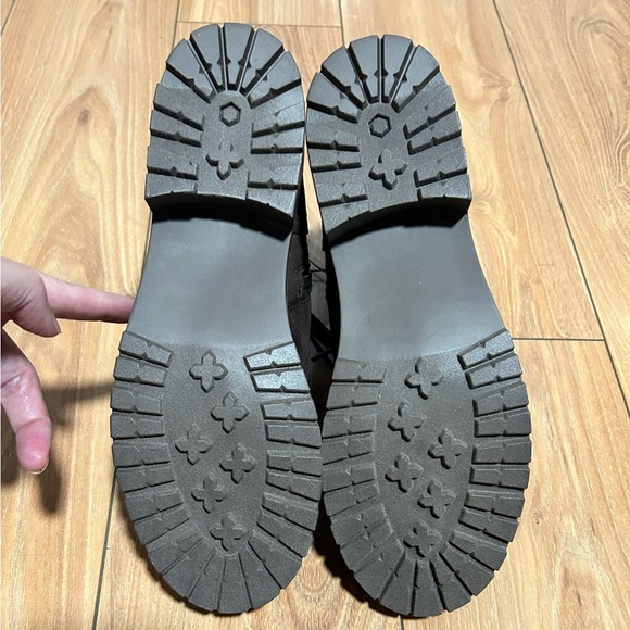 Kensie Ladies Kasha Sz 10M Brown Suede Boots Side Zipper Lace Up New - Picture 6 of 8